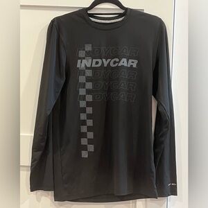 NWT IndyCar Brand Logo Long Sleeve Black Tee - Size S